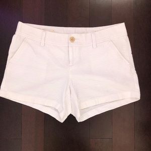 Lilly Pulitzer white Callahan shorts